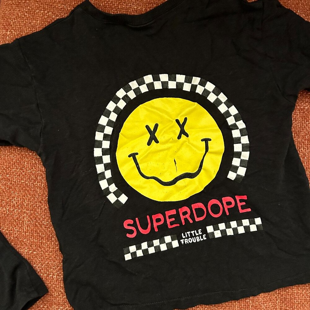 Toddler boy little trouble t-shirts (4) Size:12-18M